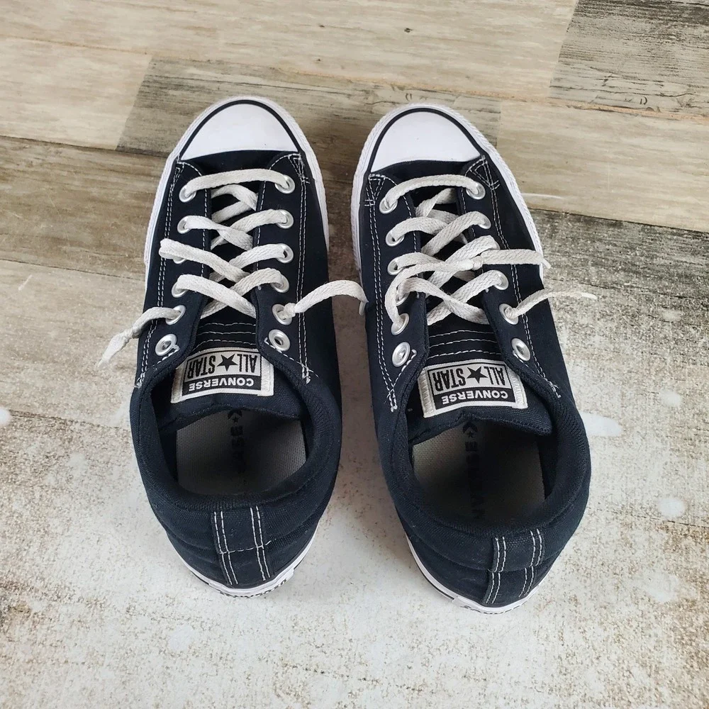 Converse Chuck Taylor All Star Street Shoes Boys Sz 6.5 Black Low Top Sneakers